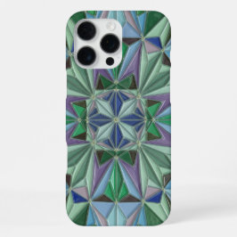 blue green accents iPhone 16 pro max hülle