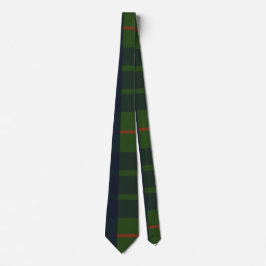 Blue Green and Red Tartan Plaid Krawatte