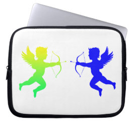 Blue Green Boy Angles Neoprene Laptop Sleeve