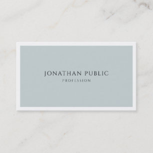 Blue Green Elegant Simple Modern Design Template Visitenkarte