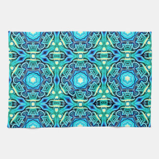 Blue Green Gemustert Kitchtuch Geschirrtuch