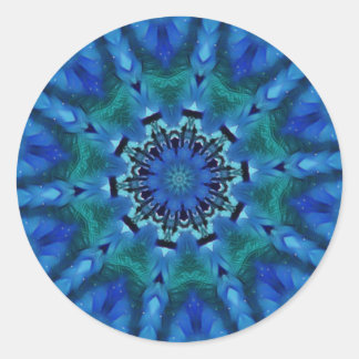 Blue Green Mandala Stickers