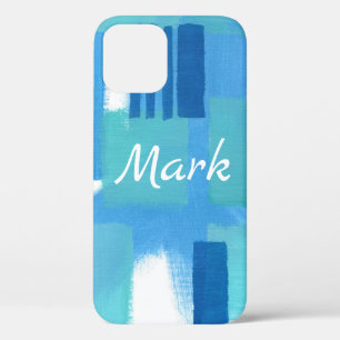 Blue Green Modern Design Personalisiert iPhone Cas Case-Mate iPhone Hülle