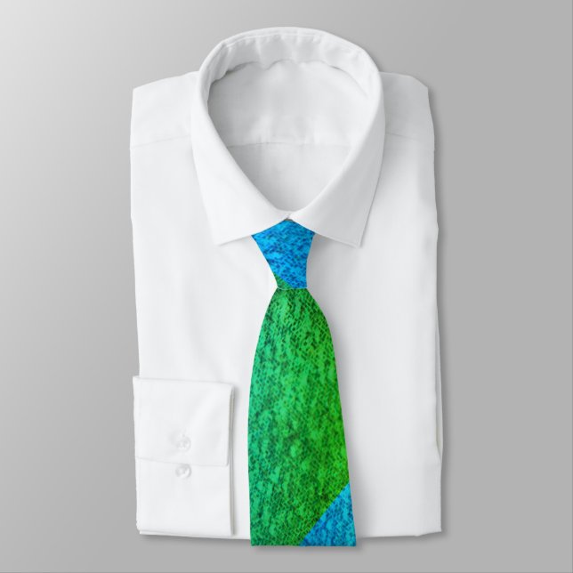 BLUE GREEN NIEDLICH NECK TIE KRAWATTE (Gebunden)