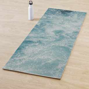 Blue Green Ocean Summer Beach Waves Yogamatte