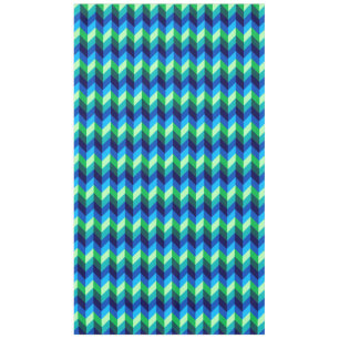 Blue Green Ombre Chevrons Large Tablecloth Tischdecke