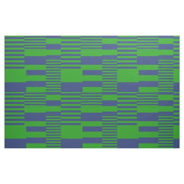 Blue Green Patchwork Stripes Design  Stoff (Fat Quarter (45,7 x 55,9 cm))