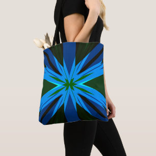 Blue Green Star Sternexplosion Winter Weihnachten Tasche