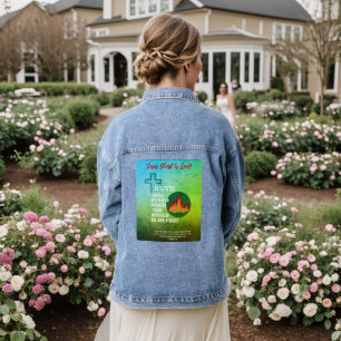 Blue & Green Truth wird Denim Jacket Stand halten Jeansjacke
