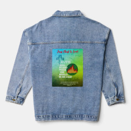 Blue & Green Truth wird Denim Jacket Stand halten Jeansjacke