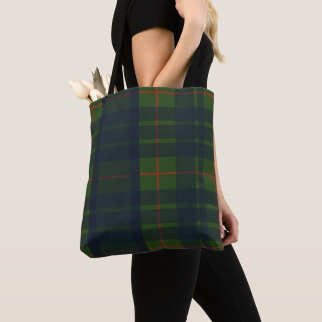 Blue Green und Red Kariert Toag Bag Cross Body Bag Tasche (Von Nahem)