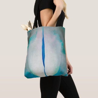 Blue Green White Art von Georgia O'Keeffe  Tasche
