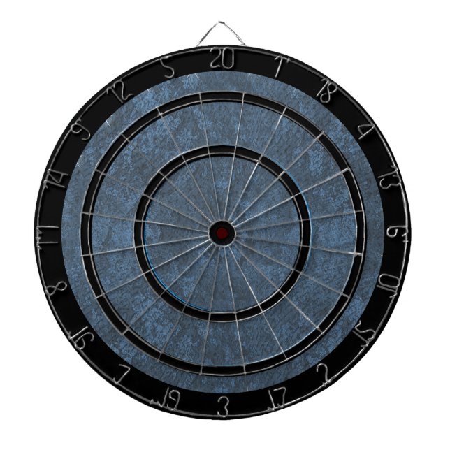 Blue Grey and Black Regulation Dart Board Dartscheibe (vorne)
