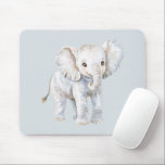 Blue Grey Elephant Mousepad<br><div class="desc">Blue Grey Elephant</div>
