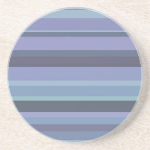 Blue-grey horizontal stripes sandstein untersetzer