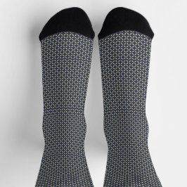 Blue Grid Socks for Bold Everyday Style Socken