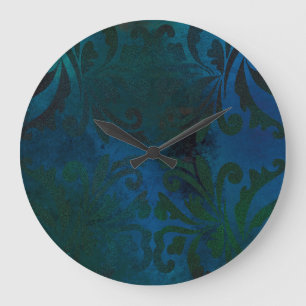 blue große wanduhr