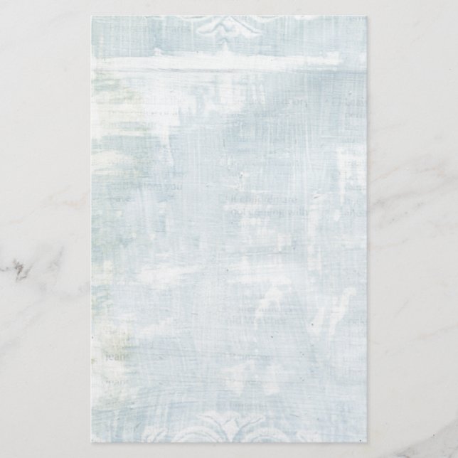 Blue Grunge Art Page Briefpapier (Vorderseite)