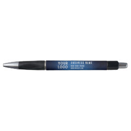 Blue Grunge Gradient Custom Logo Pens Kugelschreiber