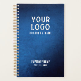 Blue Grunge Gradient Personalized Employee Planner Planer