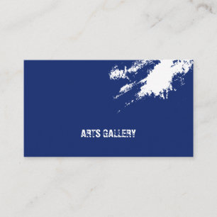 Blue Grunge Smudge Template Business Card Visitenkarte