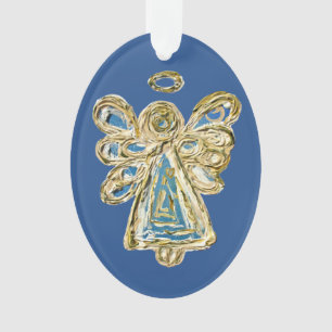 Blue Guardian Angel Hotel Colorado Ornament