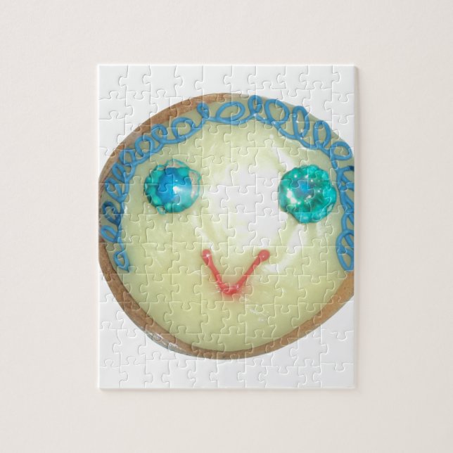 Blue Hair Emoji Art Print/Graphic (Vertikal)