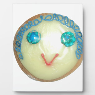 Blue Hair Emoji Art Print/Graphic Fotoplatte