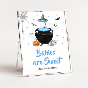 Blue Halloween Baby ist das Brennen Babys sind süß Poster