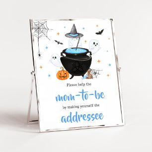 Blue Halloween Baby ist die Brewing Envelope Stati Poster