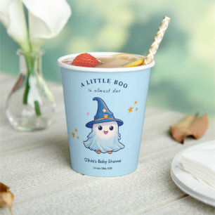 Blue Halloween eine kleine Boo Baby-Dusche Pappbecher
