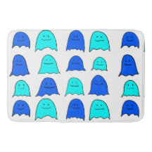 Blue Halloween Ghosts