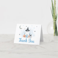 Blue Halloween Little Boo Baby Dusche