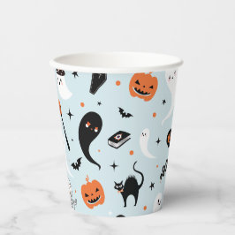 Blue Halloween-Party Paper Cups Pappbecher