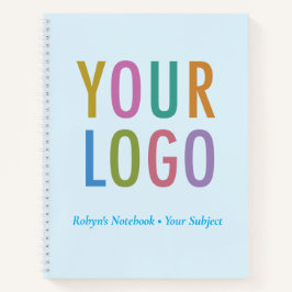 Blue Handwriting Practice Notebook Custom Logo Notizbuch