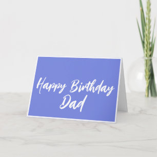 Blue Happy Birthday Vater von Daughter Card Karte