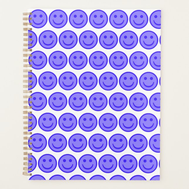 Blue Happy Face Planer (Vorderseite)