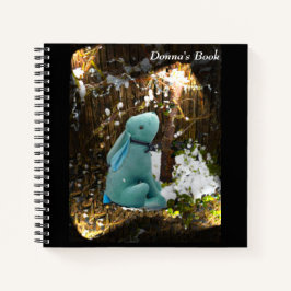 Blue Hare Notebook (nach Bedarf) Notizbuch