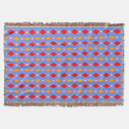 Blue Harlequin Knot Throw Blanket Decke