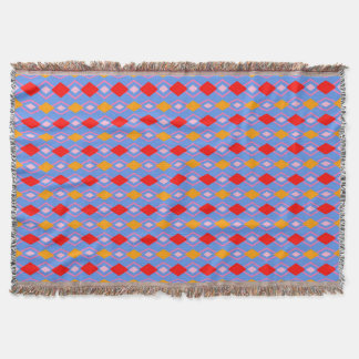 Blue Harlequin Knot Throw Blanket Decke