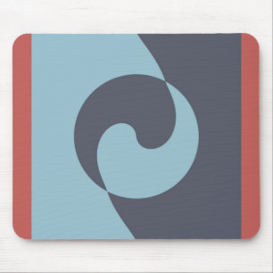 Blue Harmony over Red Mousepad