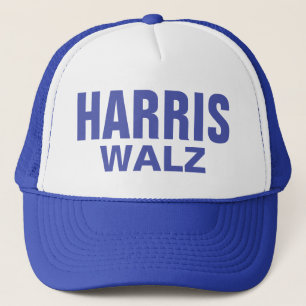 Blue Harris Walz Truckerkappe