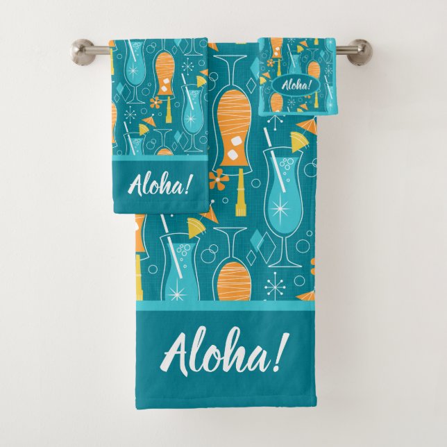 Blue Hawaii and Tropical Itch Badhandtuch Set (Insitu)