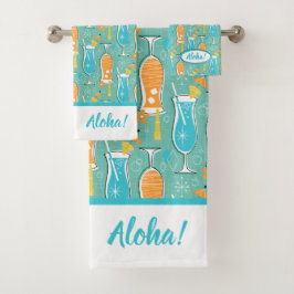 Blue Hawaii and Tropical Itch - Bg Turquoise Badhandtuch Set