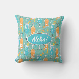 Blue Hawaii and Tropical Itch - Bg Turquoise Kissen