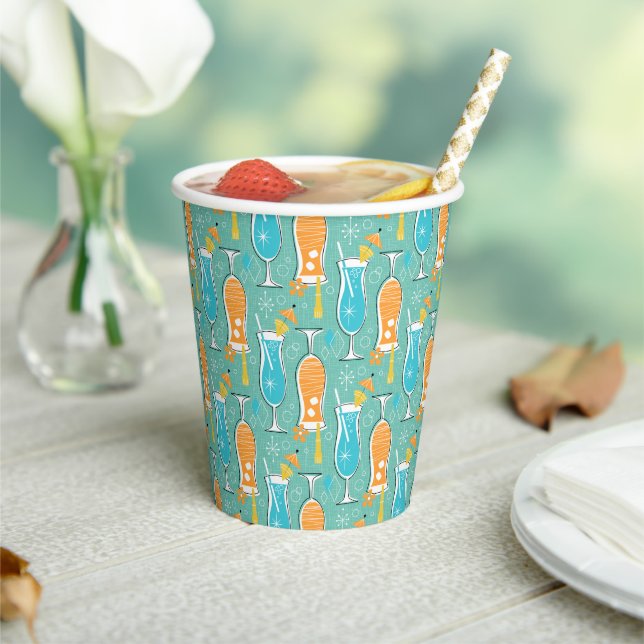 Blue Hawaii and Tropical Itch - Bg Turquoise Pappbecher (In Situ)