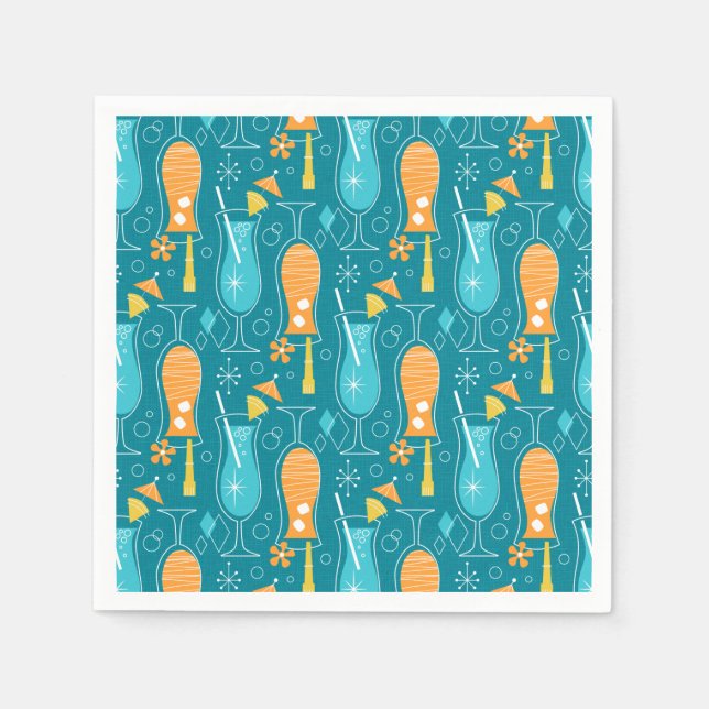 Blue Hawaii and Tropical Itch Serviette (Vorderseite)