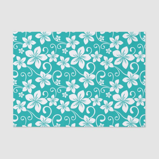 BLUE HAWAII (AQUAMARIN) SEIDENPAPIER (Vorderseite)