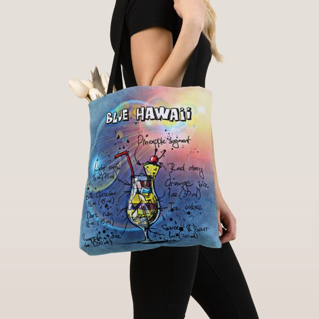 Blue Hawaii Cocktail (#1 von 12 Sets mit Rezept fü Tasche (Von Nahem)