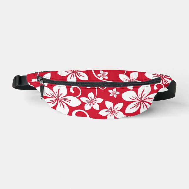 BLUE HAWAII PATTER IN ROT BAUCHTASCHE (Vorderseite)